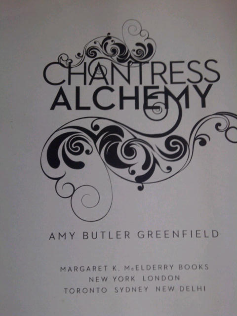 Title page of Chantress Alchemy